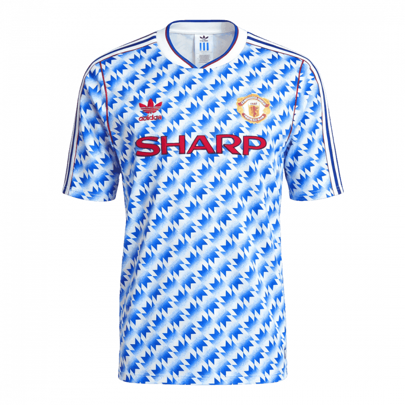 maillot Manchester United 1990/92 extérieur bleu Retro