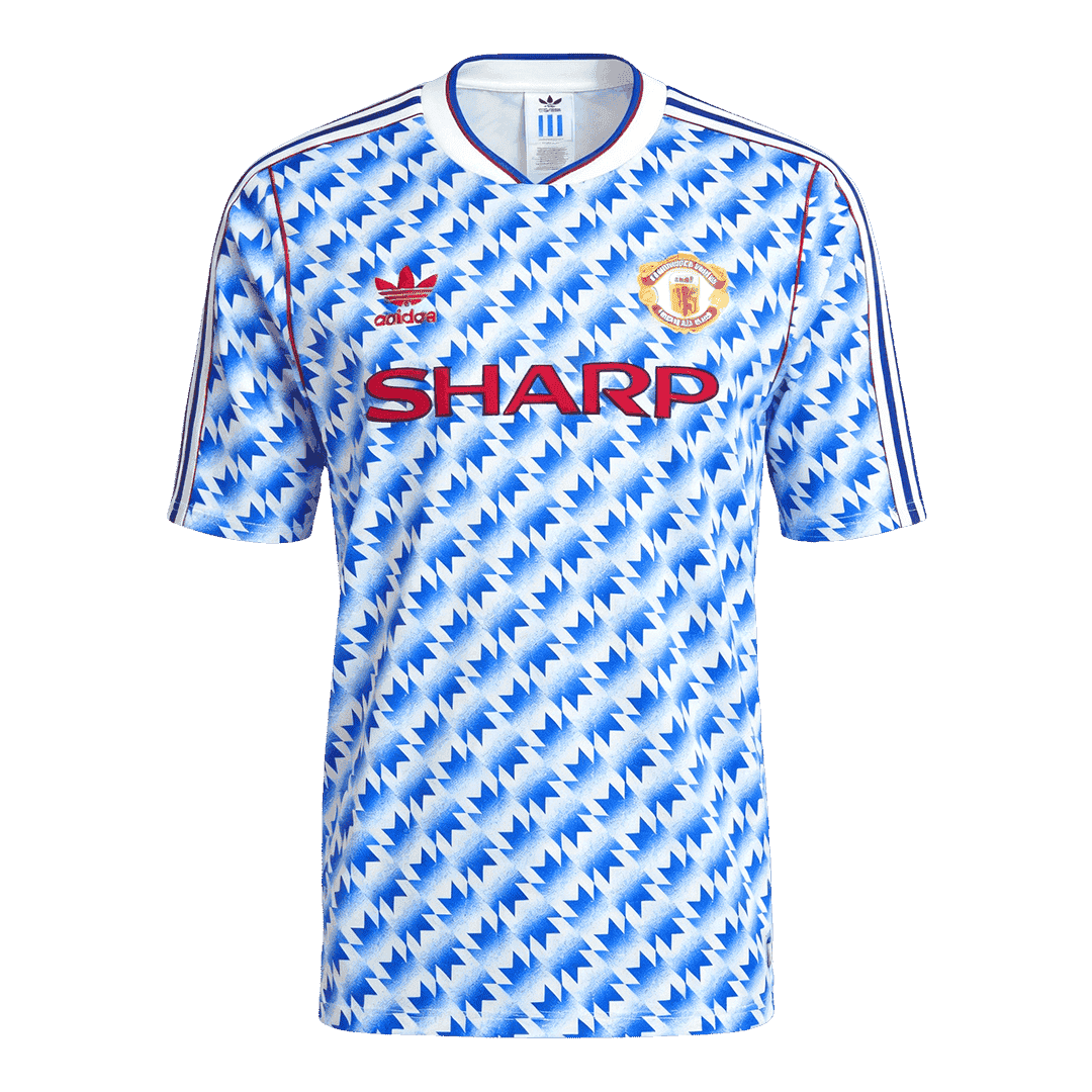 maillot Manchester United 1990/92 extérieur bleu Retro
