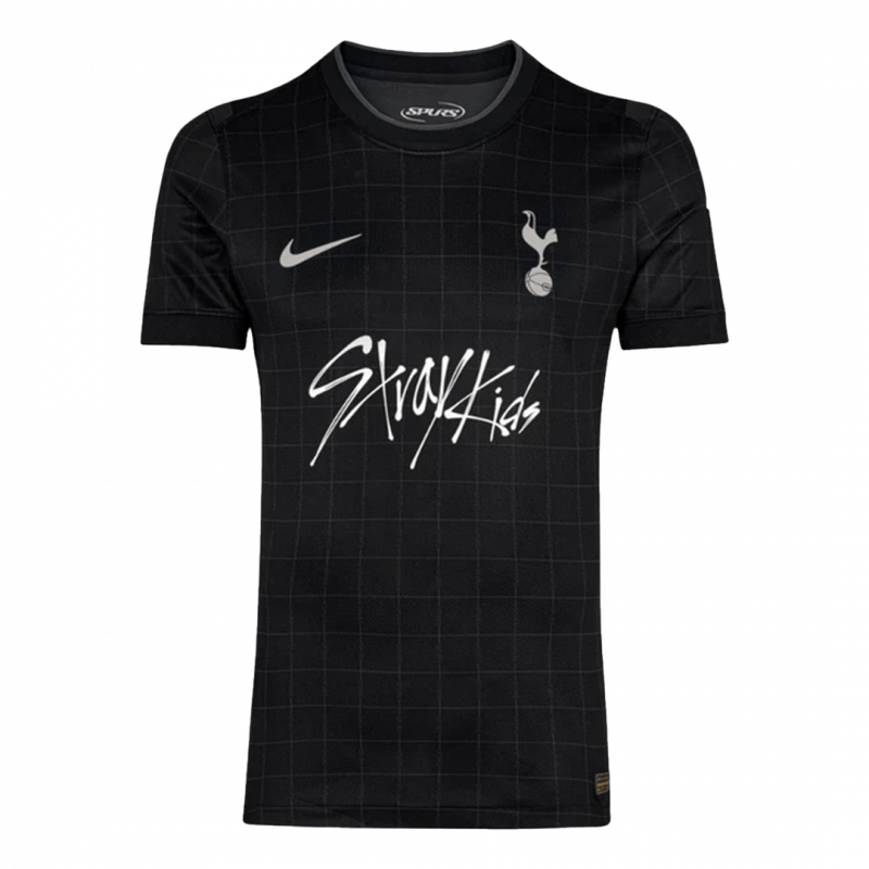 Tottenham Hotspur 2025/26 Black Kids Kit