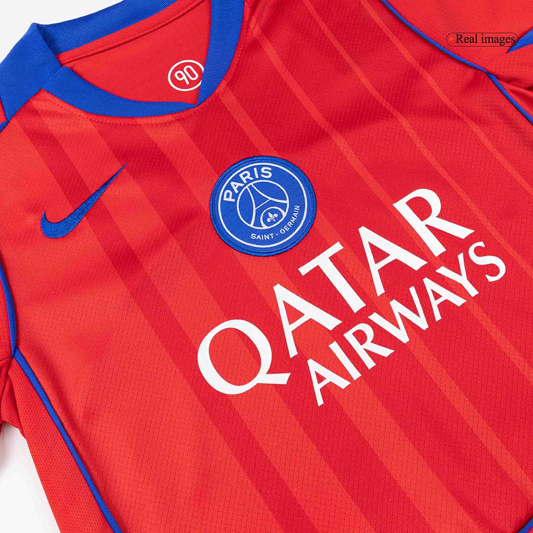 kit enfant Paris Saint-Germain 2025/26 troisième rouge