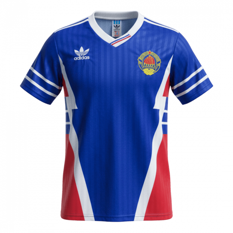 maillot Yugoslavia 1990 domicile bleu Retro
