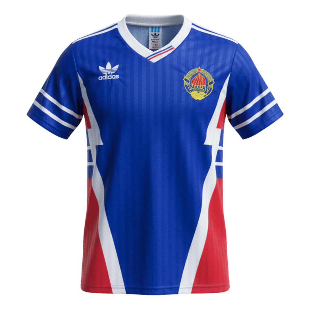maillot Yugoslavia 1990 domicile bleu Retro