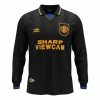 maillot Manchester United 1993/94 extérieur noir manches longues Retro