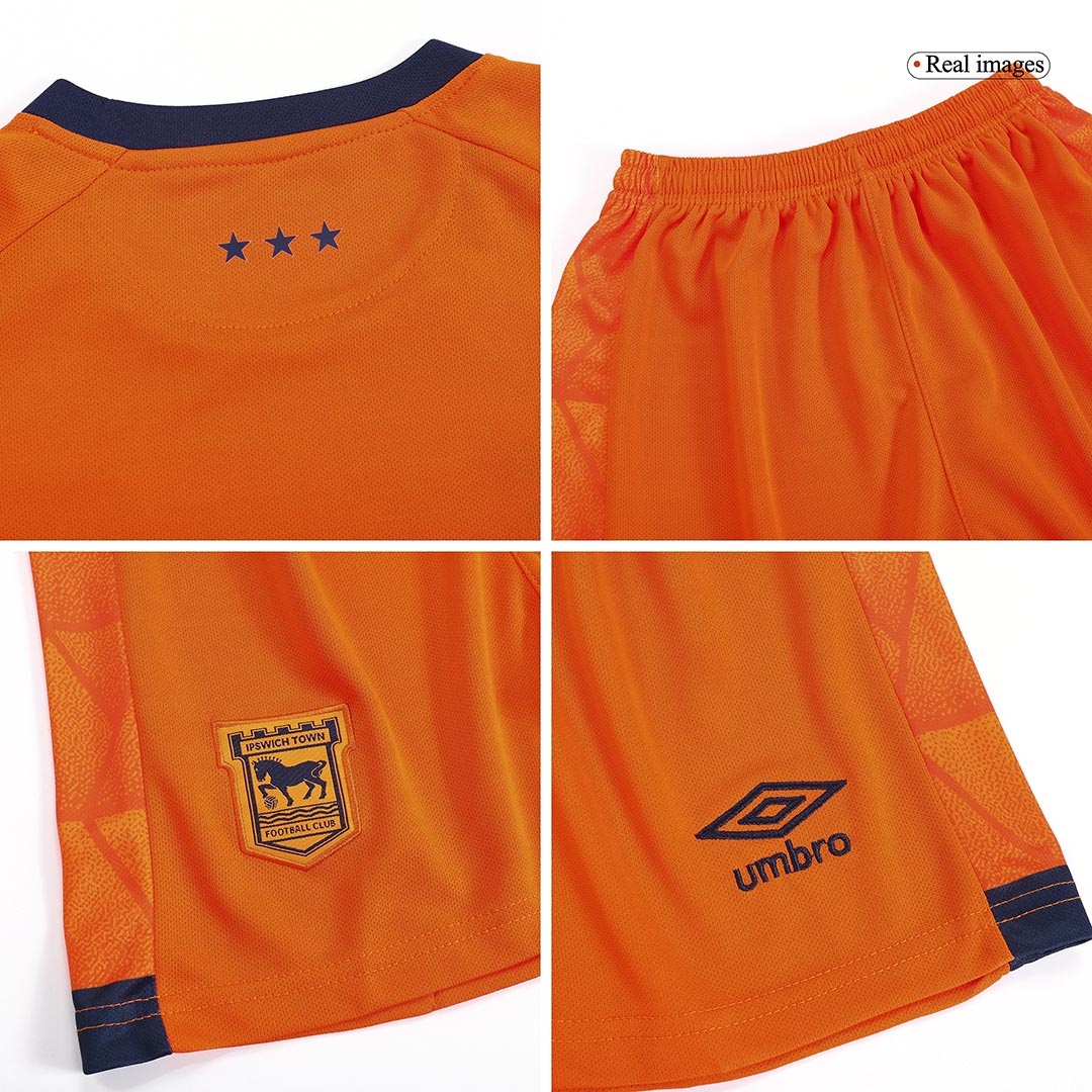 kit enfant Ipswich Town 2023/24 extérieur orange