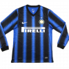 maillot Inter Milan 2010/11 domicile noir manches longues Retro
