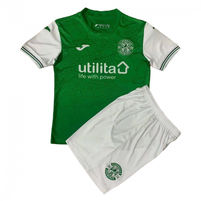 kit enfant Hibernian 2021/22 domicile blanc