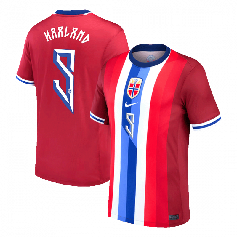 maillot HAALAND #9 Norway 2024 domicile rouge