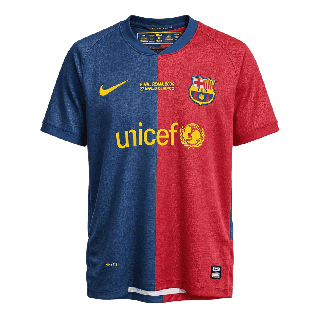 MESSI #10 Barcelona 2008/09 domicile UCL Retro Jersey
