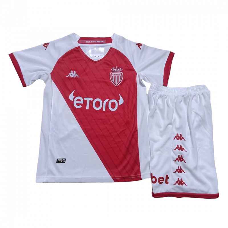 kit enfant AS Monaco FC 2022/23 domicile blanc