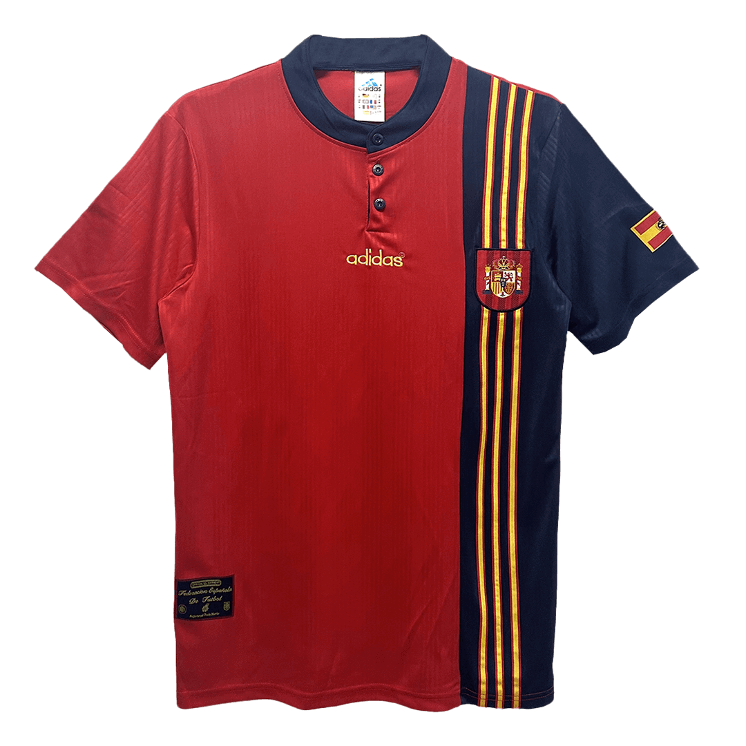 maillot Spain 1996 domicile rouge Retro