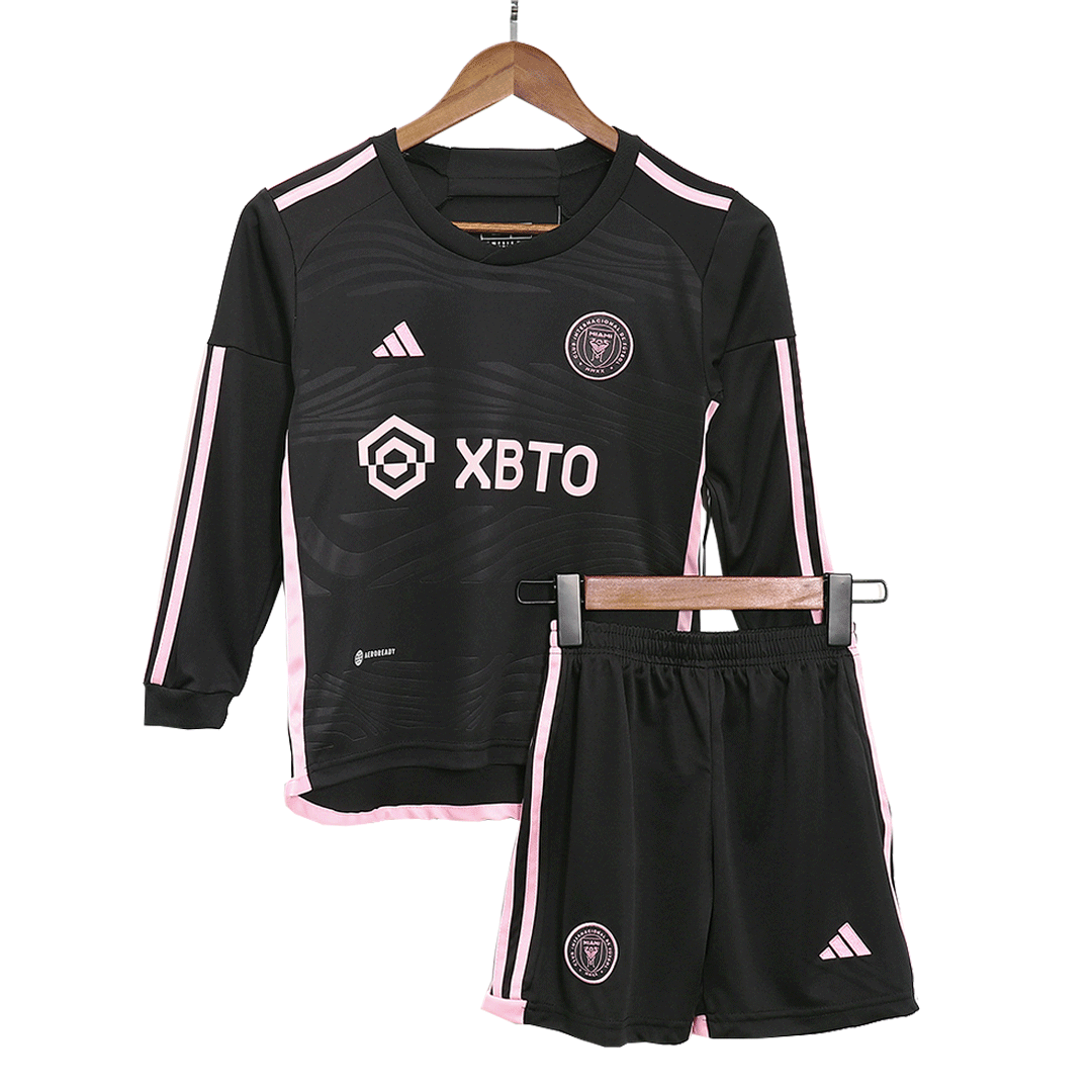 Inter Miami CF 2023/24 extérieur Black manches longues Kids Kit