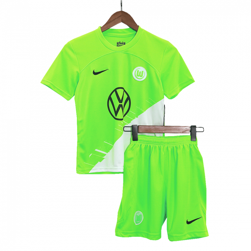 kit enfant Wolfsburg 2023/24 domicile vert