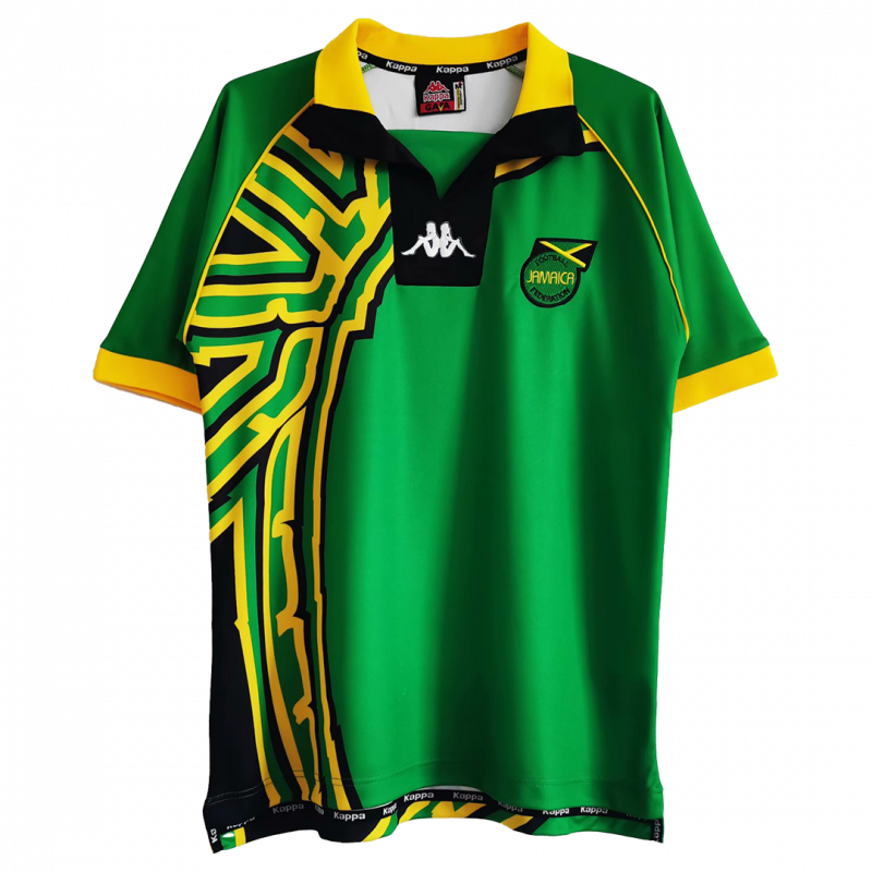 maillot Jamaica 1998 extérieur vert Retro