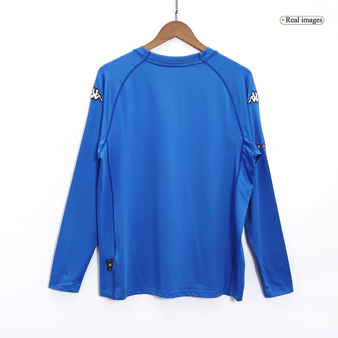 maillot Italy 2000 domicile bleu manches longues Retro