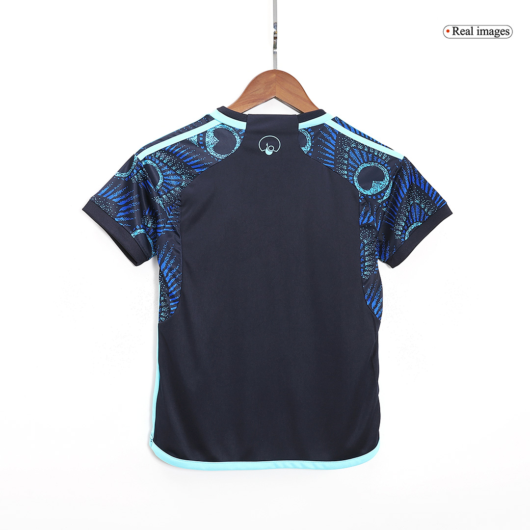 kit enfant Leeds United 2023/24 extérieur bleu