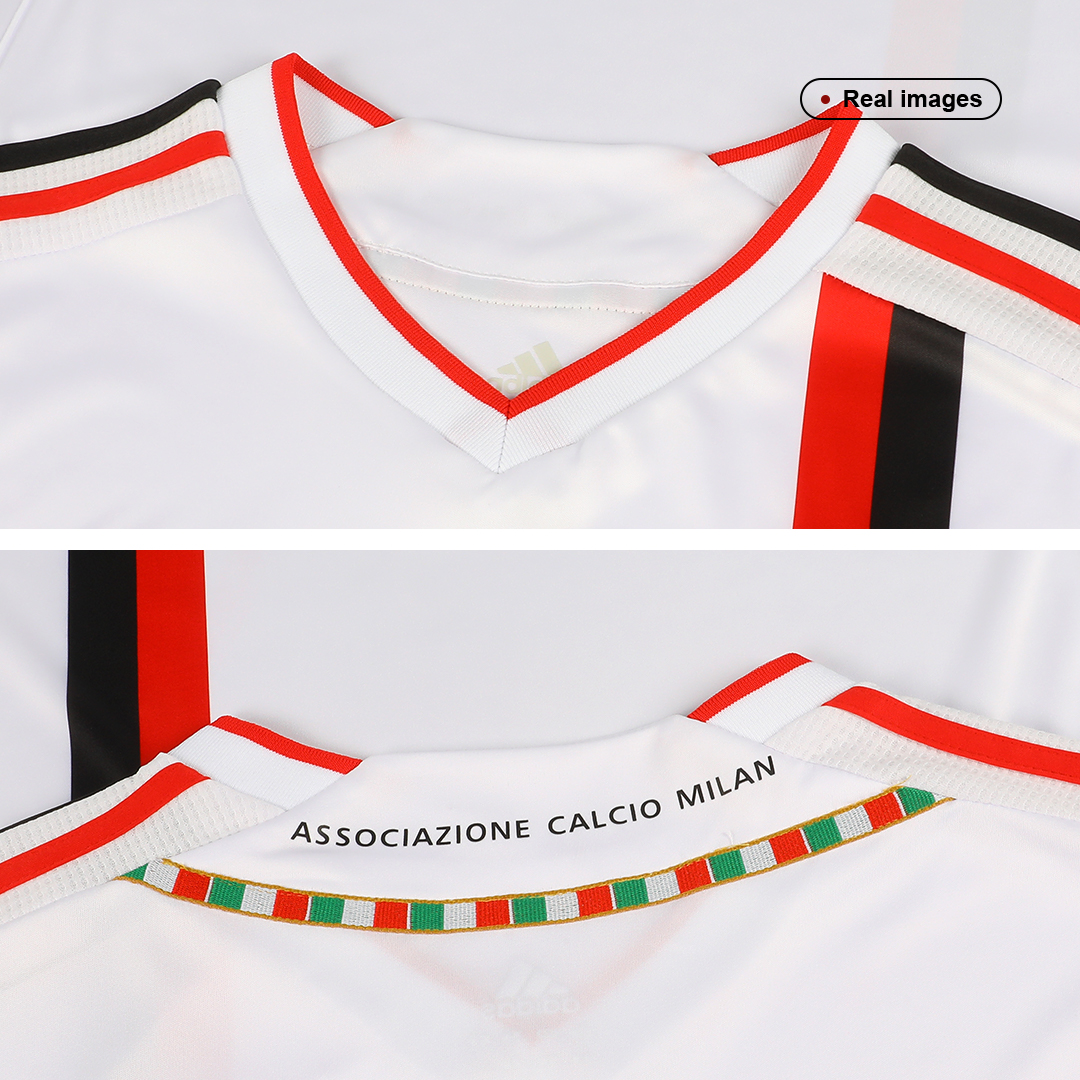maillot AC Milan 2011/12 extérieur blanc Retro