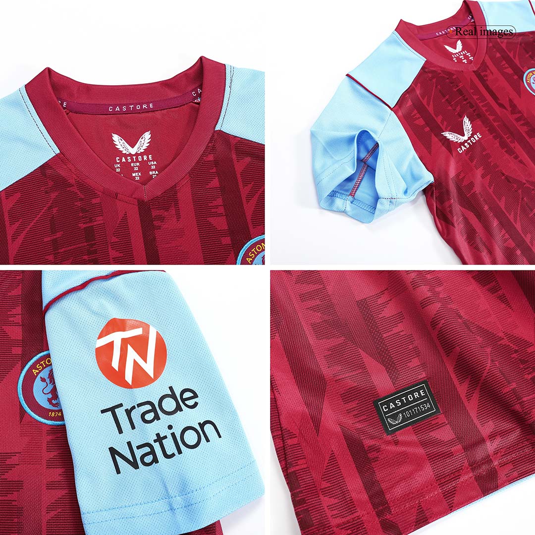 kit enfant Aston Villa 2023/24 domicile rouge