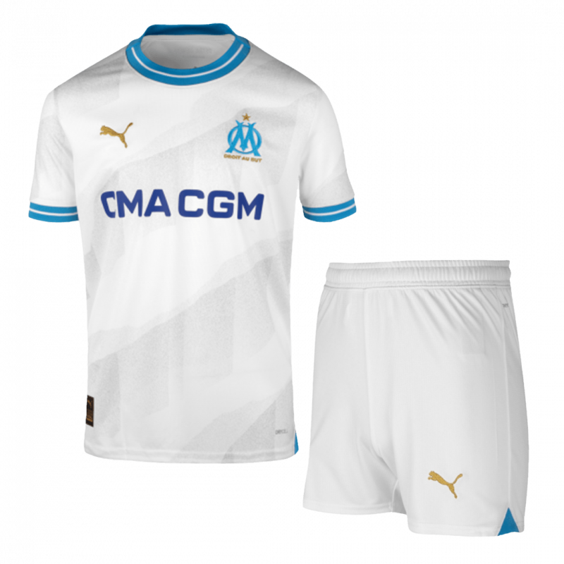 kit enfant Marseille 2023/24 domicile blanc