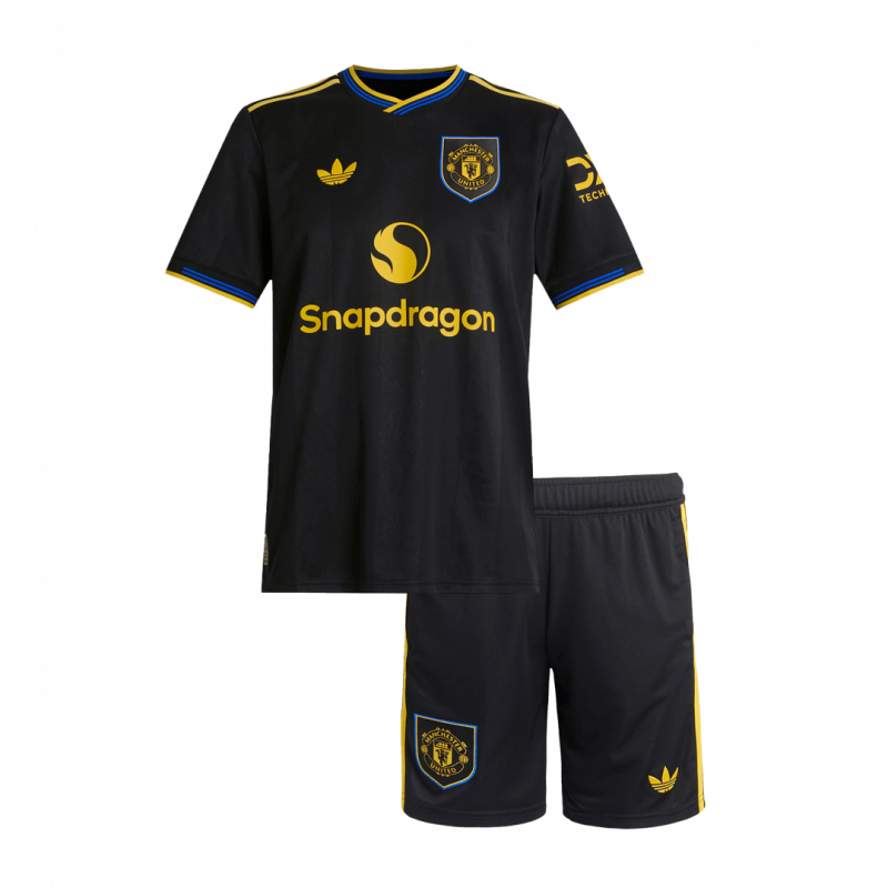 kit enfant Manchester United 2025/26 troisième noir