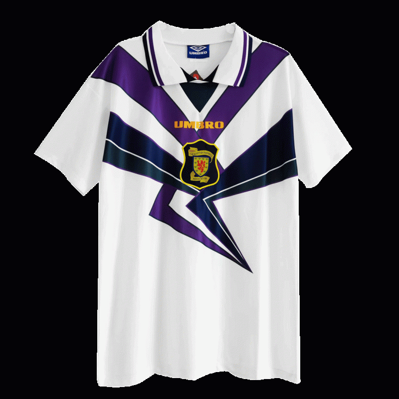 maillot Scotland 1996 extérieur blanc Retro