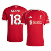 maillot GAKPO #18 Liverpool 2025/26 domicile rouge