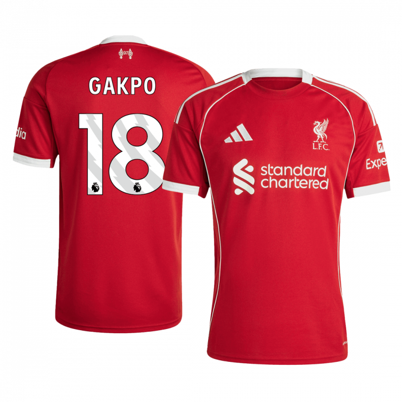 maillot GAKPO #18 Liverpool 2025/26 domicile rouge