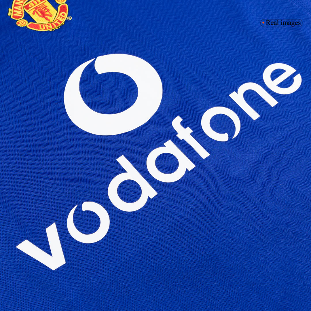maillot Manchester United 2005/06 extérieur bleu Retro