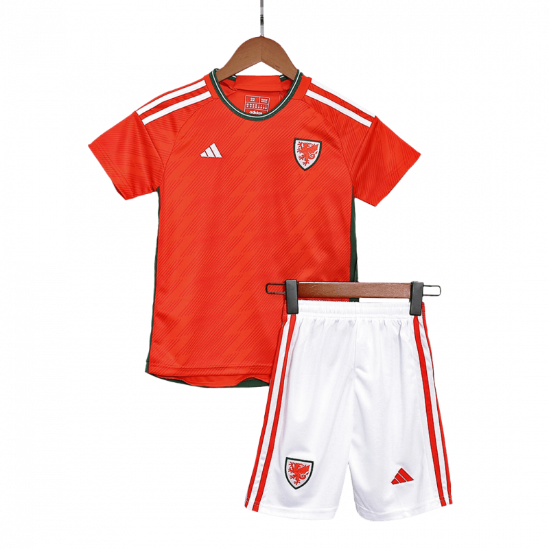 kit enfant Wales 2022 domicile rouge