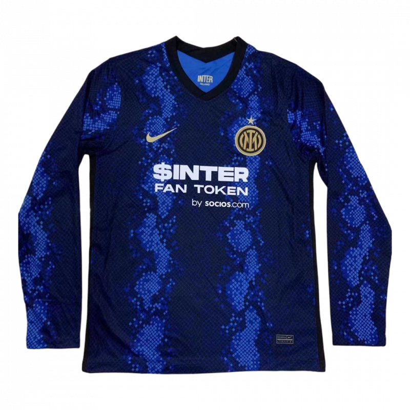 maillot Inter Milan 2021/22 domicile bleu manches longues