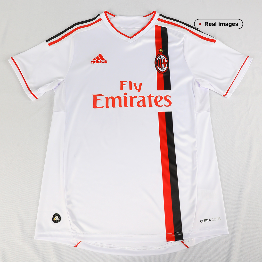 maillot AC Milan 2011/12 extérieur blanc Retro