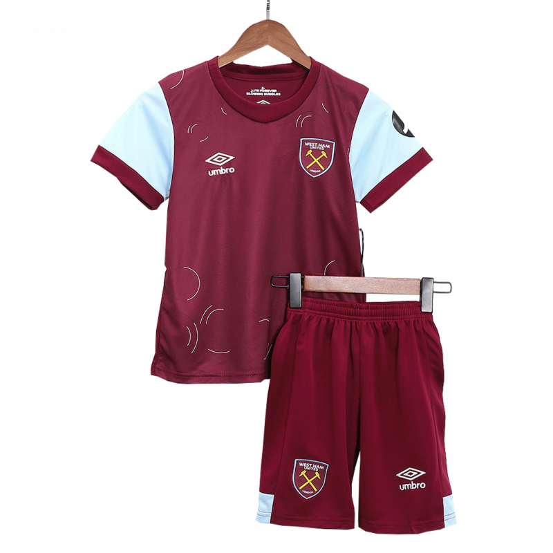 kit enfant West Ham United 2023/24 domicile rouge