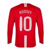 maillot ROONEY #10 Manchester United 2007/08 domicile rouge manches longues UCL Retro