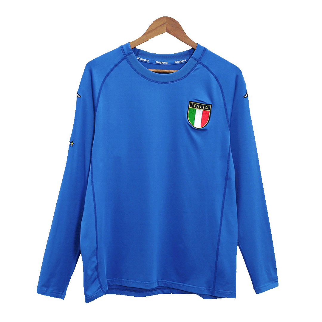maillot Italy 2000 domicile bleu manches longues Retro