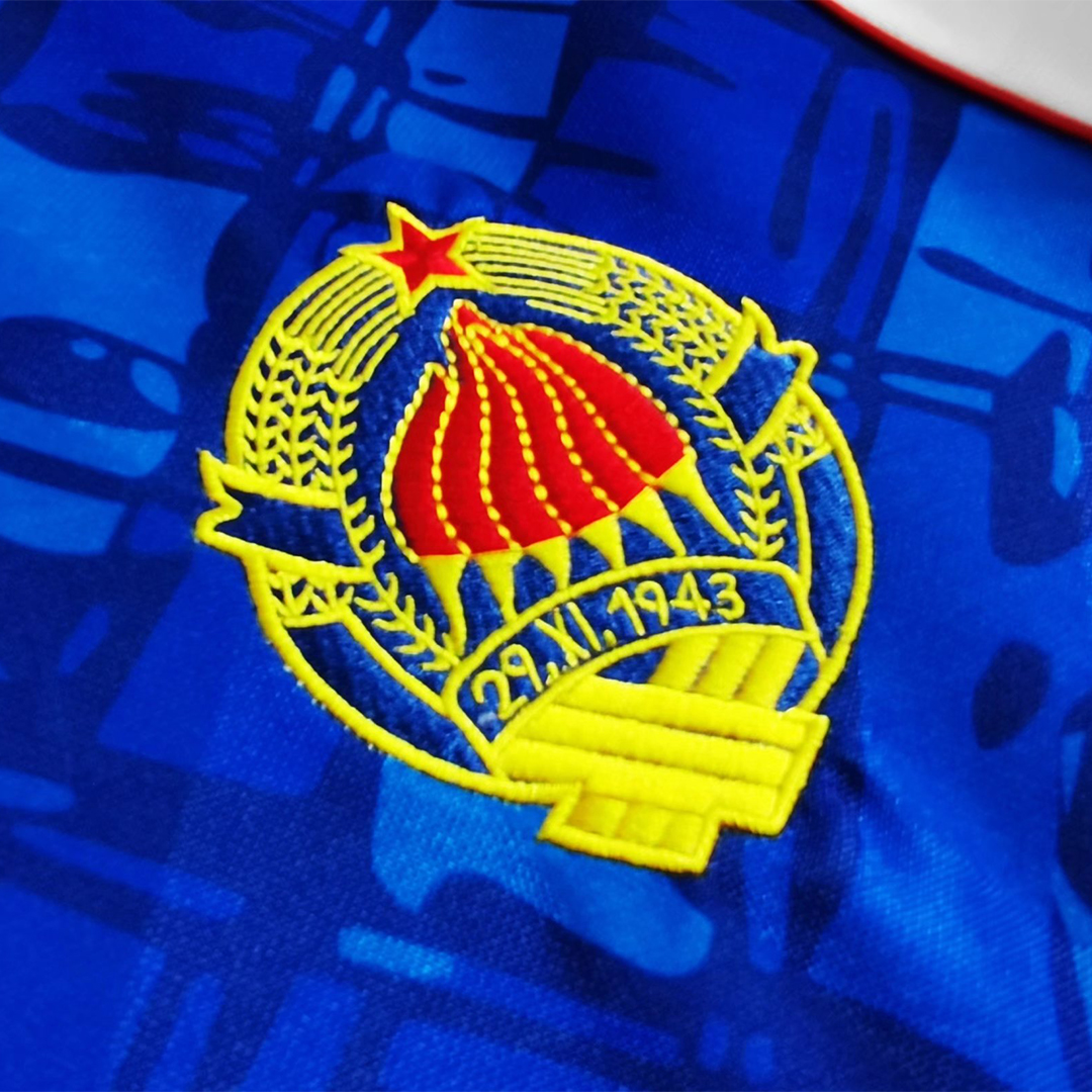 maillot Yugoslavia 1992 domicile bleu Retro
