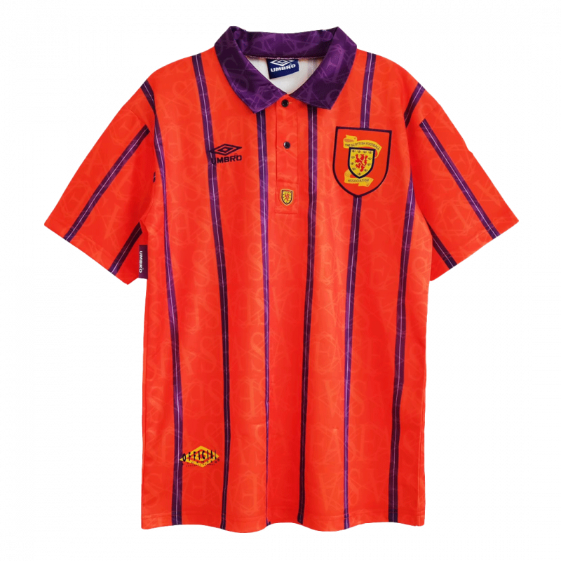 maillot Scotland 1993/95 extérieur rouge Retro