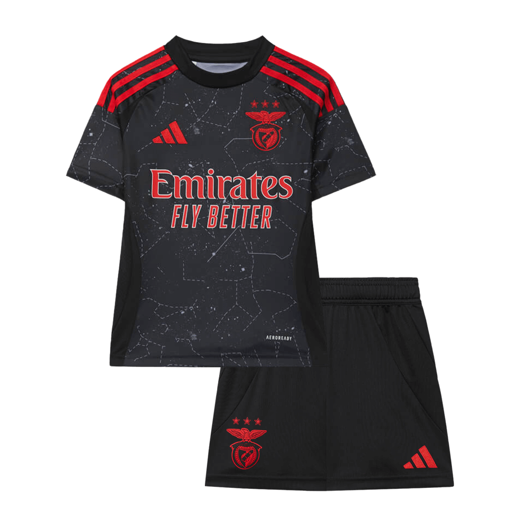 kit enfant Benfica 2024/25 extérieur noir