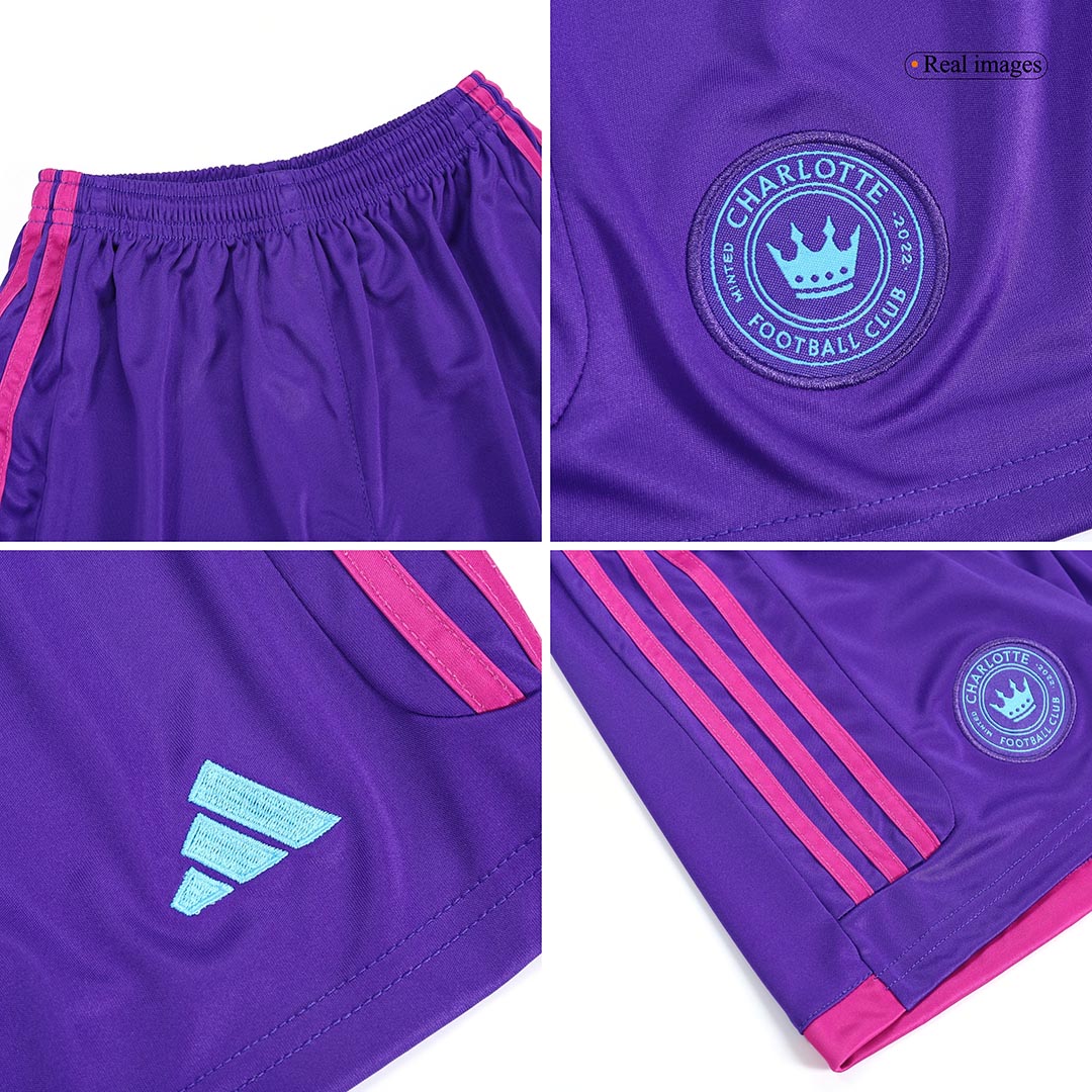 kit enfant Charlotte FC 2023 extérieur violet