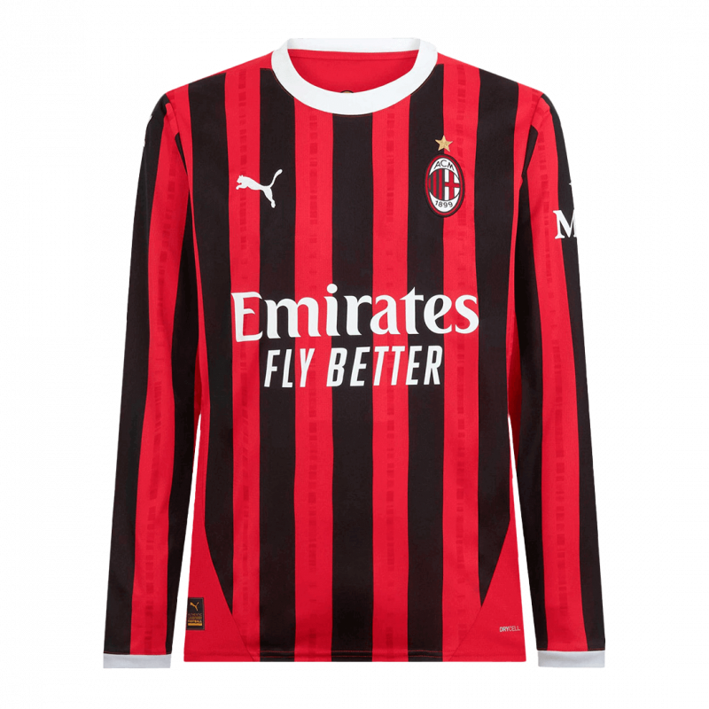 maillot AC Milan 2024/25 domicile noir manches longues