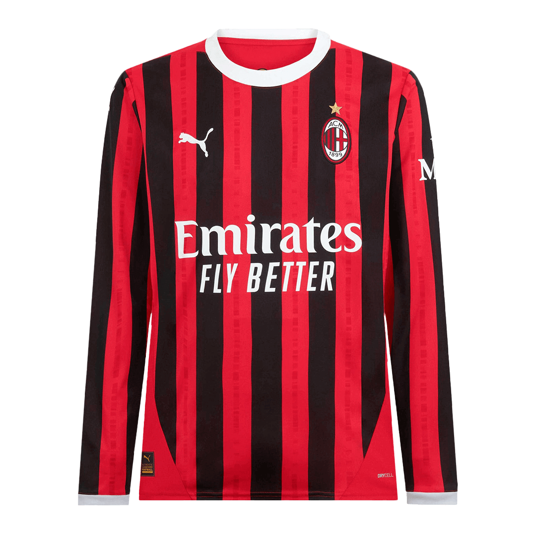 maillot AC Milan 2024/25 domicile noir manches longues