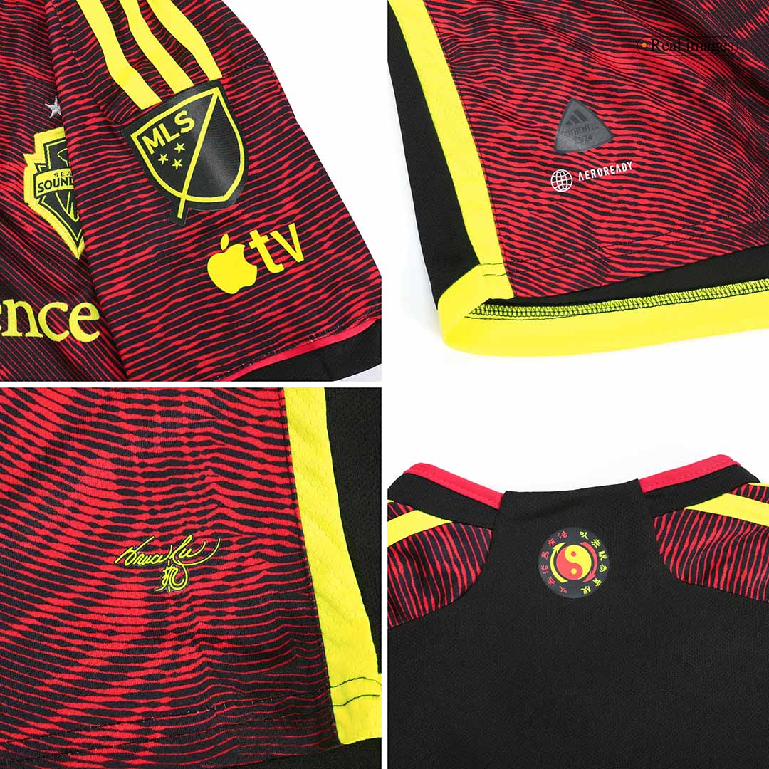 kit enfant Seattle Sounders 2023 extérieur rouge