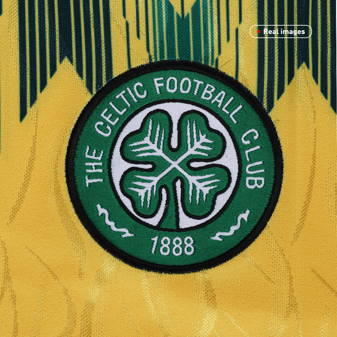maillot Celtic 1991/92 extérieur jaune Retro