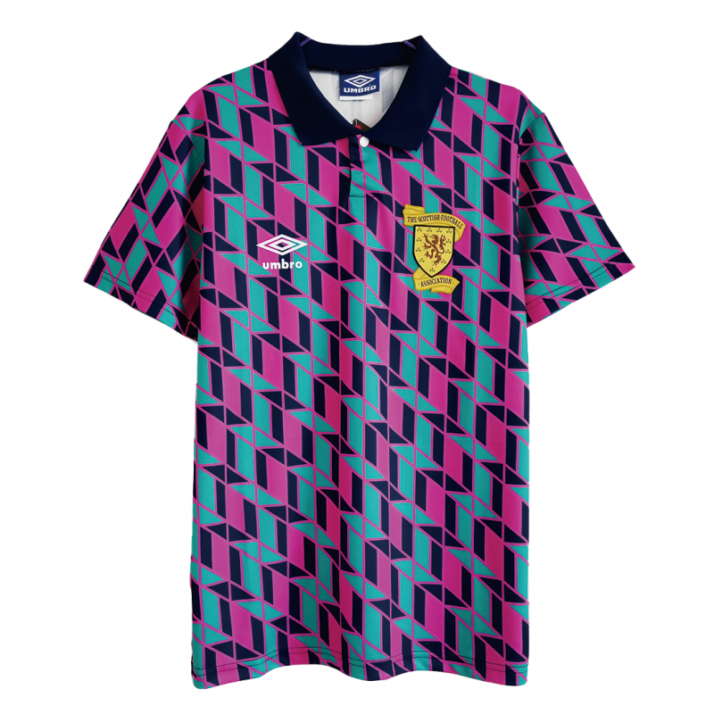maillot Scotland 1988/89 extérieur bleu Retro