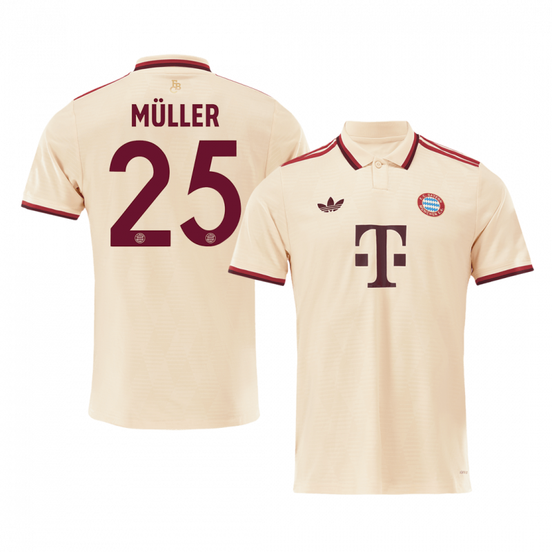 MULLER #25 Bayern Munich 2024/25 Troisième UCL Jersey