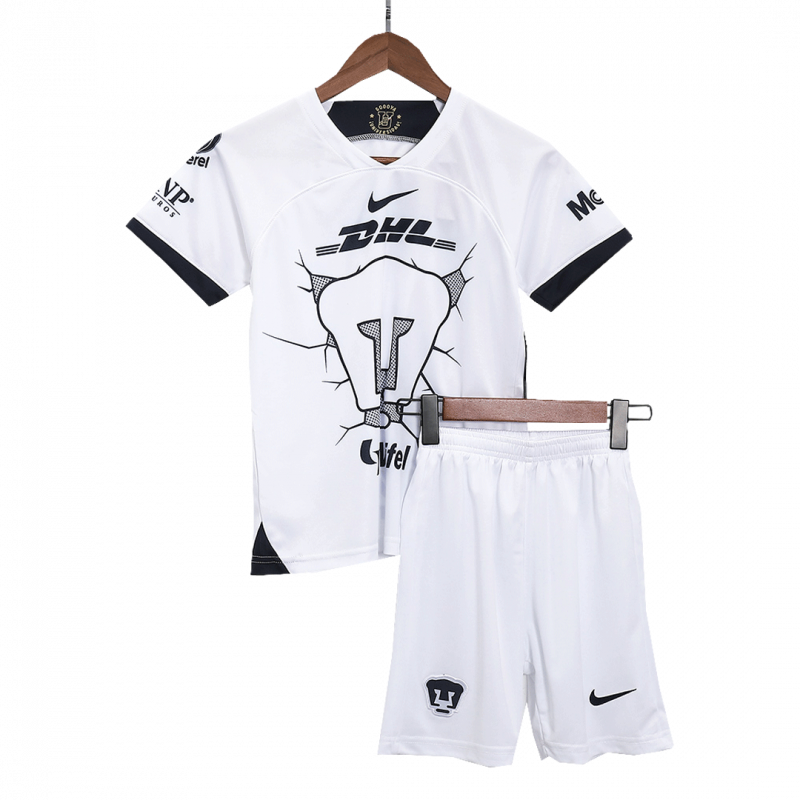 kit enfant Pumas UNAM 2023/24 domicile blanc