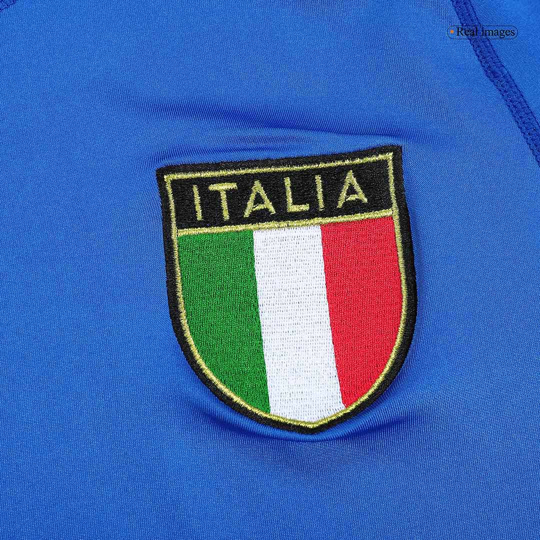 maillot Italy 2000 domicile bleu manches longues Retro