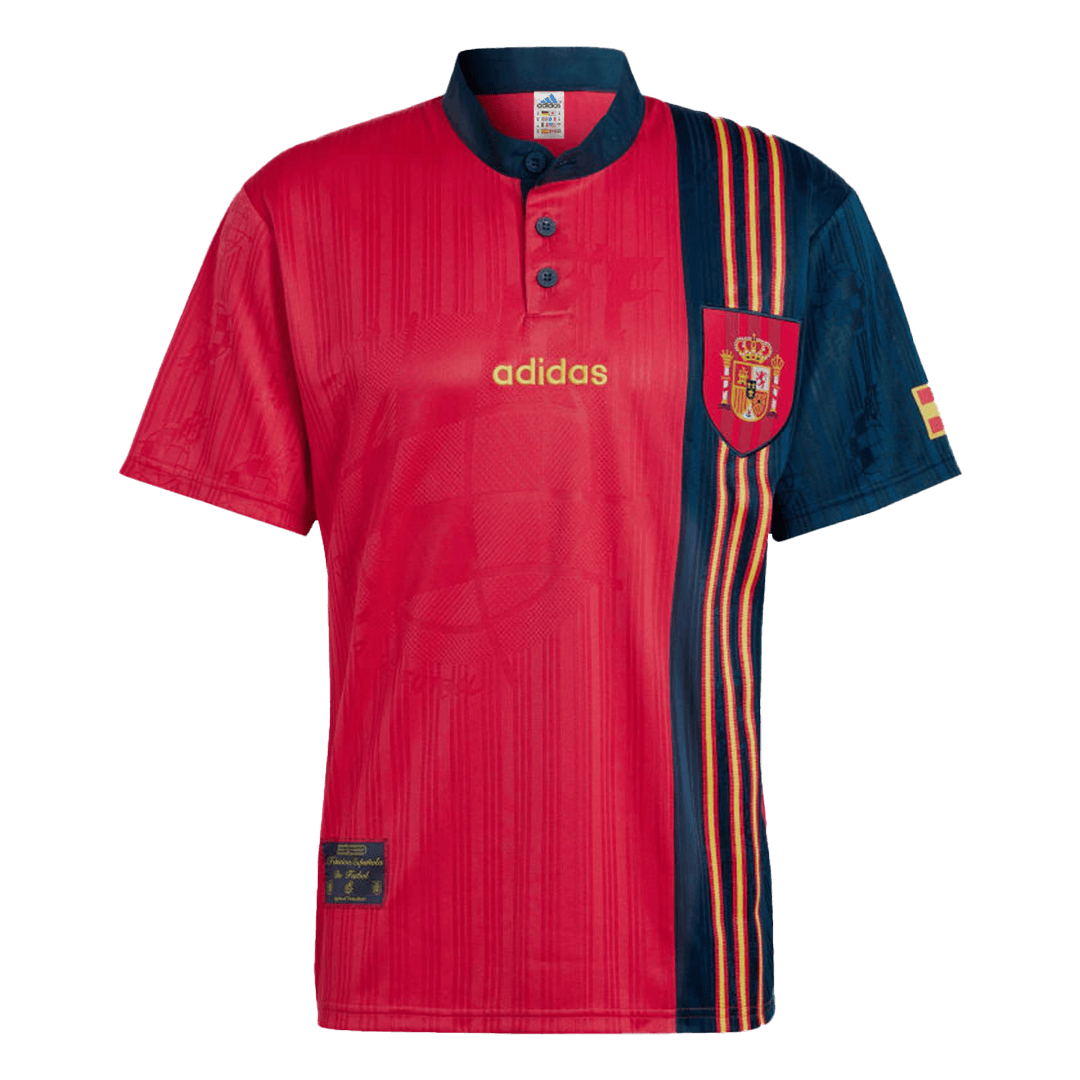 maillot Spain 1996 domicile rouge Retro