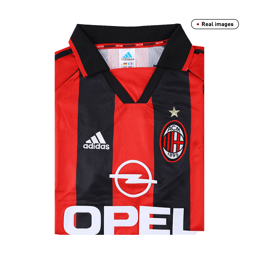 maillot AC Milan 1998/00 domicile rouge Retro