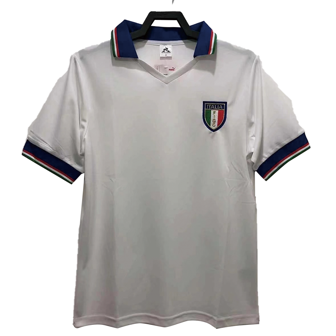 maillot Italy 1982 extérieur blanc Retro