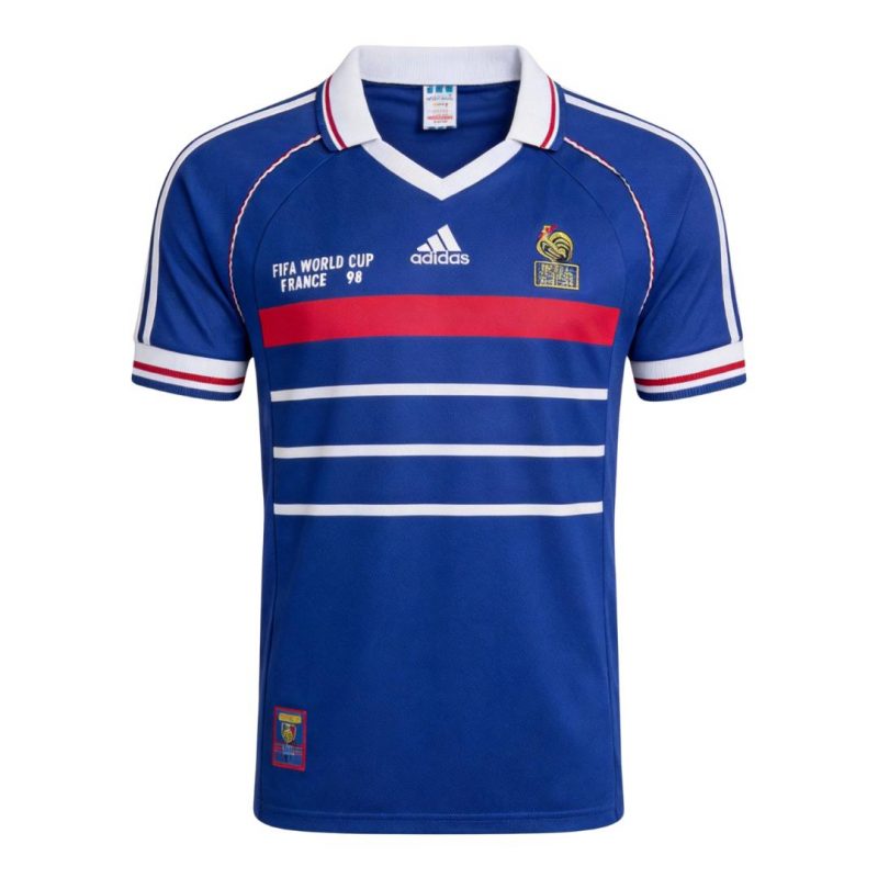 maillot France 1998 domicile bleu Retro