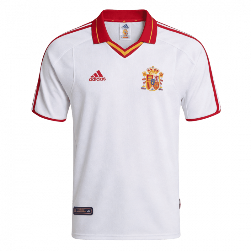 maillot Spain 2000 extérieur blanc Retro